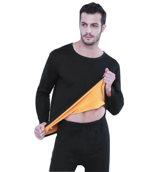Premium Thermal Underwear Set - Fleece-Lined Long Johns for Men & Women