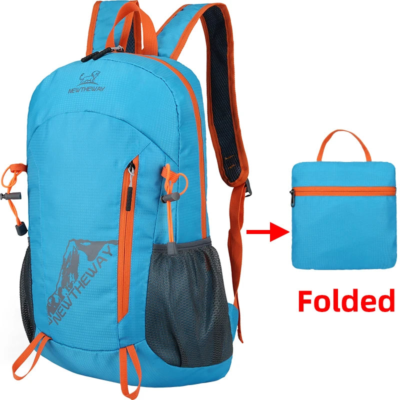 22L Ultralight Foldable Hiking Backpack - Water Repellent Travel Daypack