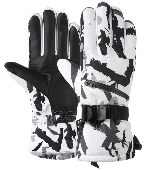 Premium Waterproof Winter Ski & Snowboard Gloves - Touch Screen Compatible