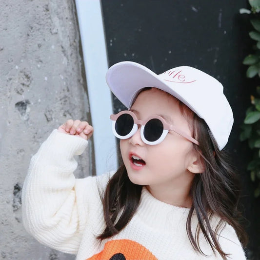 Kids UV400 Protection Sunglasses - Cute Cartoon Bear Design