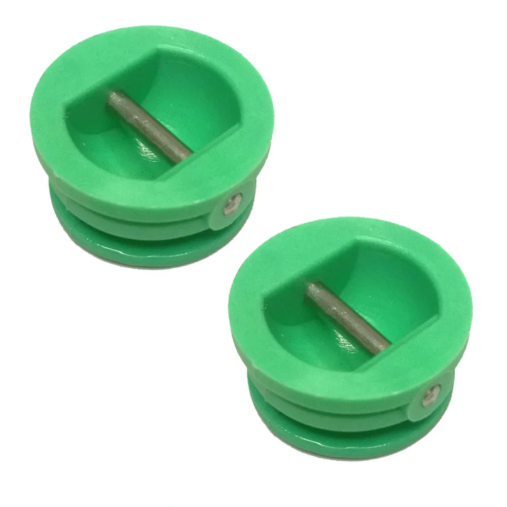 Surfboard Leash Plug Set - 2 Pack Universal Legrope Plugs for Shortboard, Longboard & SUP