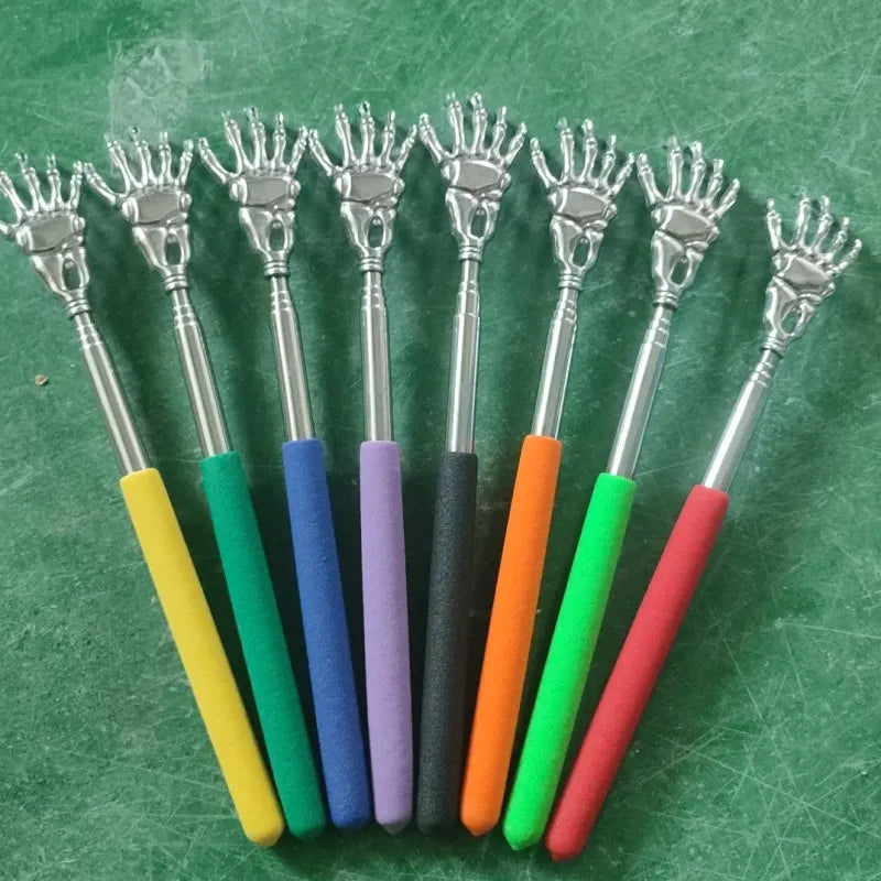 Telescopic Stainless Steel Back Scratcher - Extendable Massage Tool