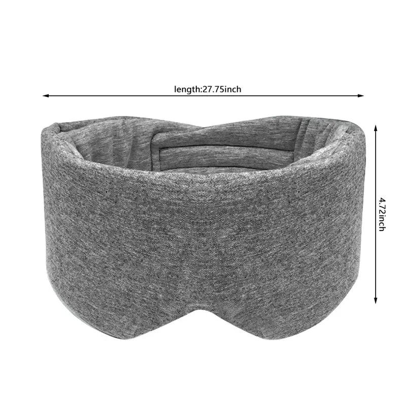 Premium Silk Sleep Mask - Soft Cotton Blend Eye Cover for Travel & Sleep
