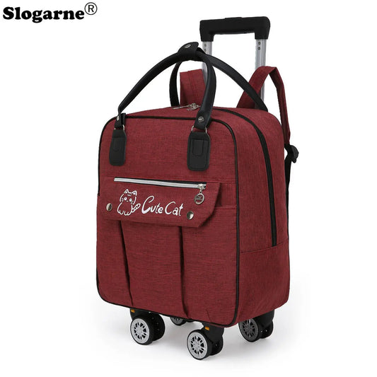 Rolling Travel Luggage with Spinner Wheels - Large Capacity Duffel Bag