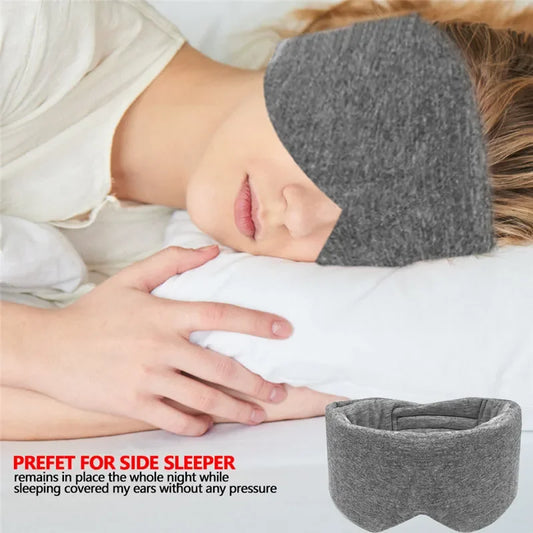 Premium Silk Sleep Mask - Soft Cotton Blend Eye Cover for Travel & Sleep