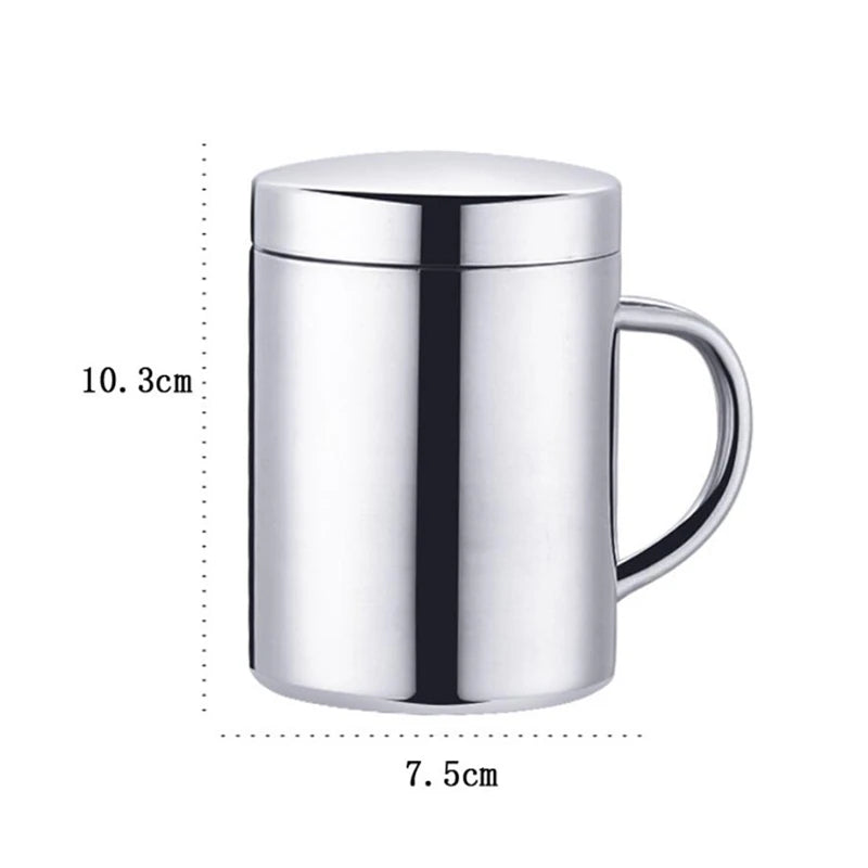 Insulated Stainless Steel Travel Mug with Lid - 320ml