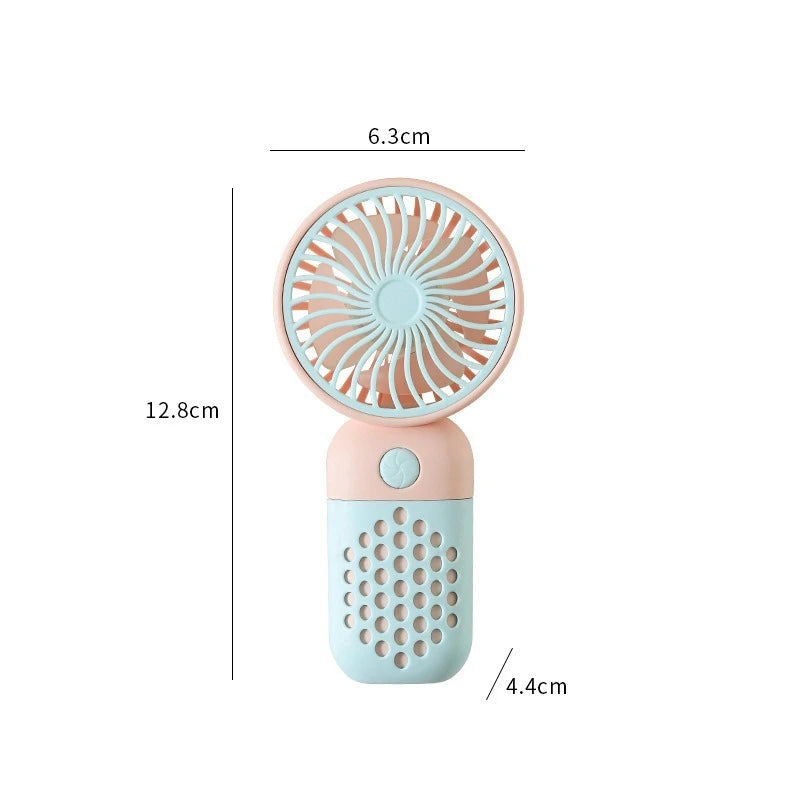 KUALOOL Mini USB Handheld Fan - Portable Rechargeable Pocket Fan