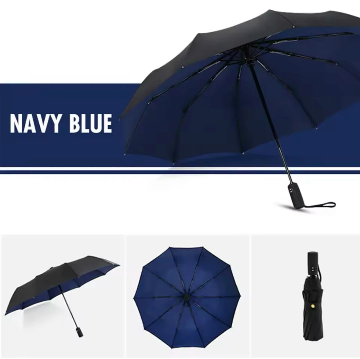 Premium Windproof Double-Layer Automatic Umbrella