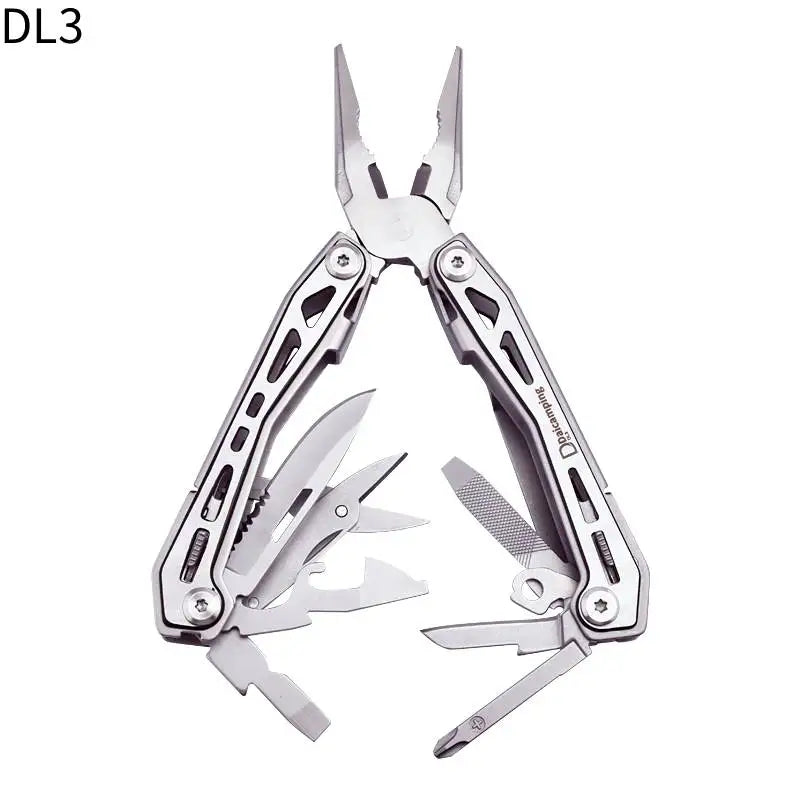 Daicamping Multi-Tool Plier - Stainless Steel Folding Knife with Saw & Scissors