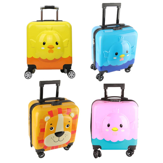 Children's Rolling Suitcase with 360° Spinner Wheels