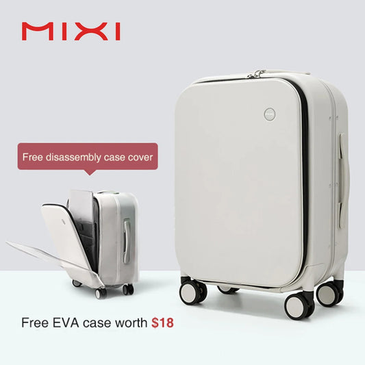 Mixi Aluminum Frame Rolling Suitcase - Premium Carry-On Luggage