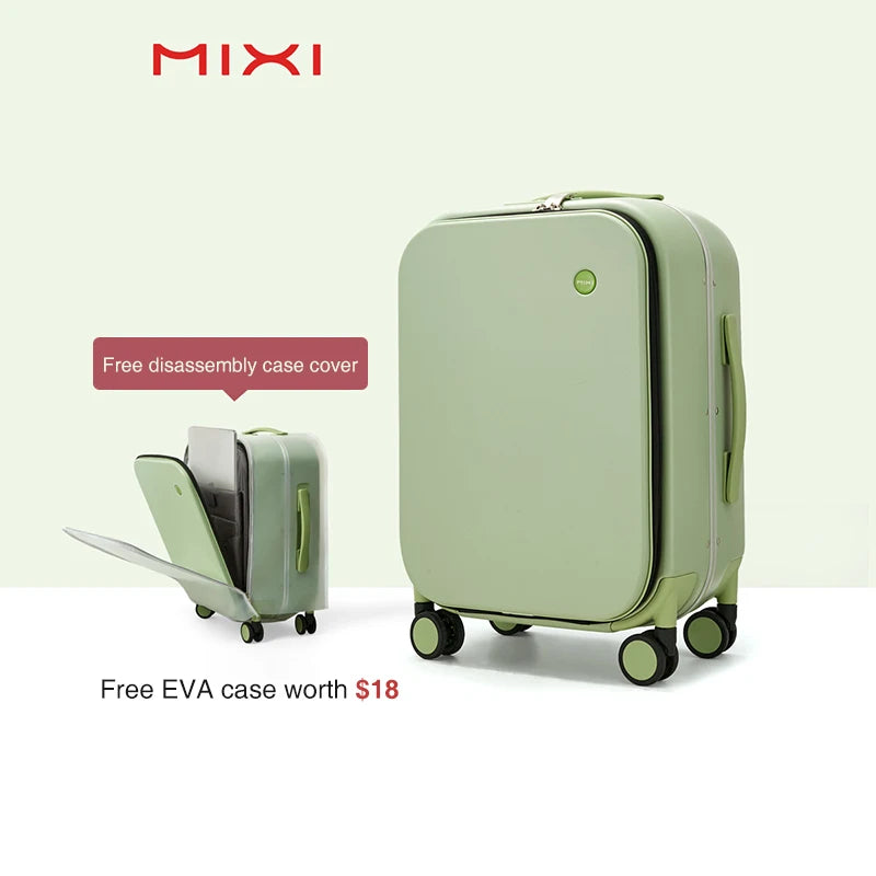 Mixi Aluminum Frame Rolling Suitcase - Premium Carry-On Luggage