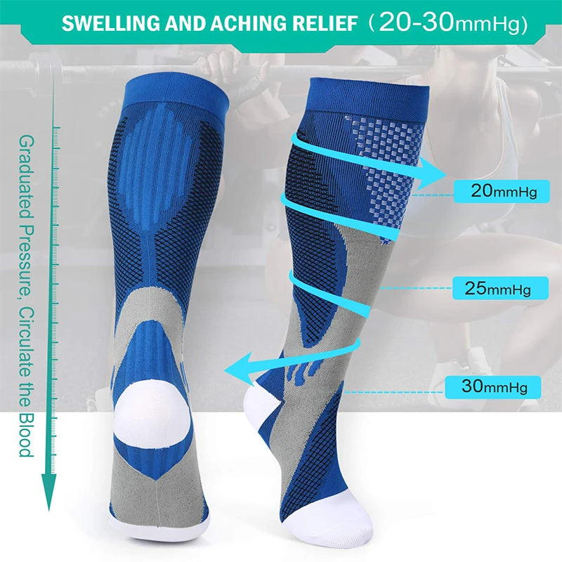 BROTHOCK Premium Compression Socks - Medical Grade Support for Sports & Recovery