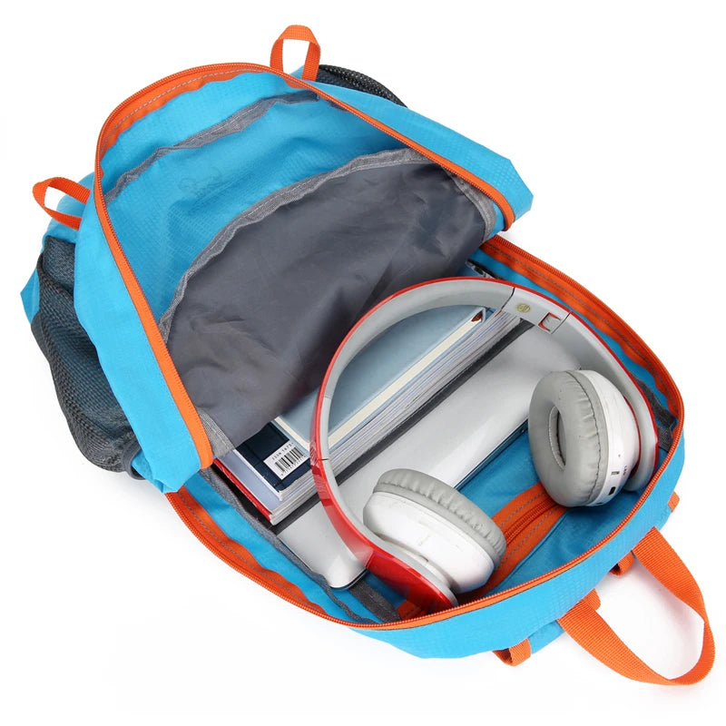22L Ultralight Foldable Hiking Backpack - Water Repellent Travel Daypack