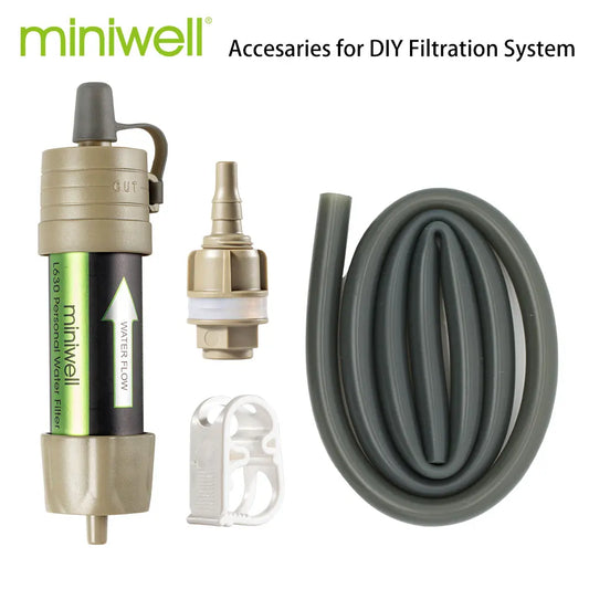Miniwell L630 Portable Water Filter Straw - Emergency Survival Purification System for Camping & Outdoor Adventures