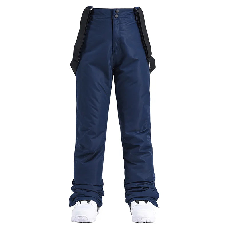 Premium Winter Ski Pants - Windproof Waterproof Suspender Snow Trousers