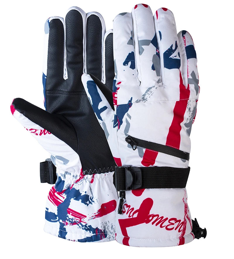 Premium Waterproof Winter Ski & Snowboard Gloves - Touch Screen Compatible
