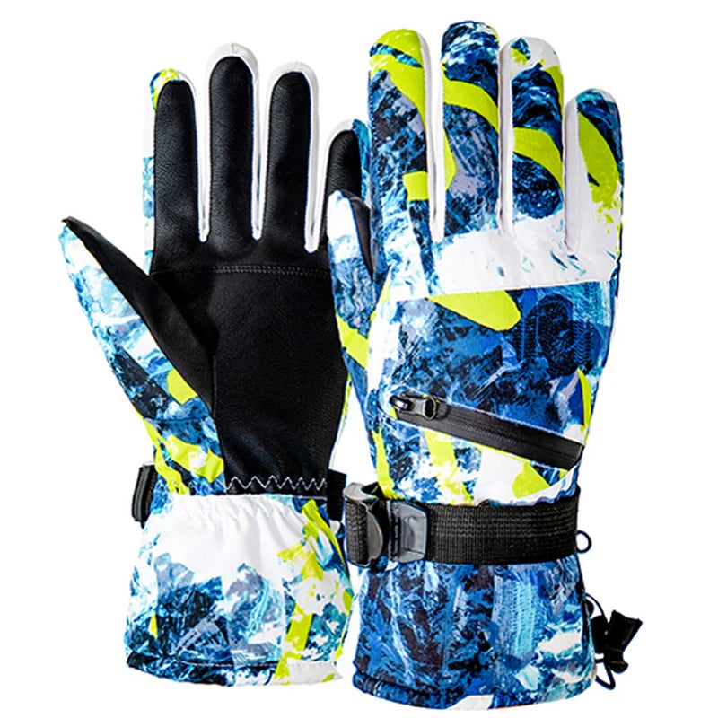 Premium Waterproof Winter Ski & Snowboard Gloves - Touch Screen Compatible
