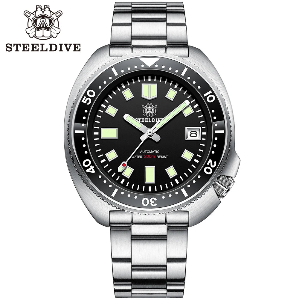 Steeldive SD1970 Professional Dive Watch - 200M Water Resistant with NH35 Movement