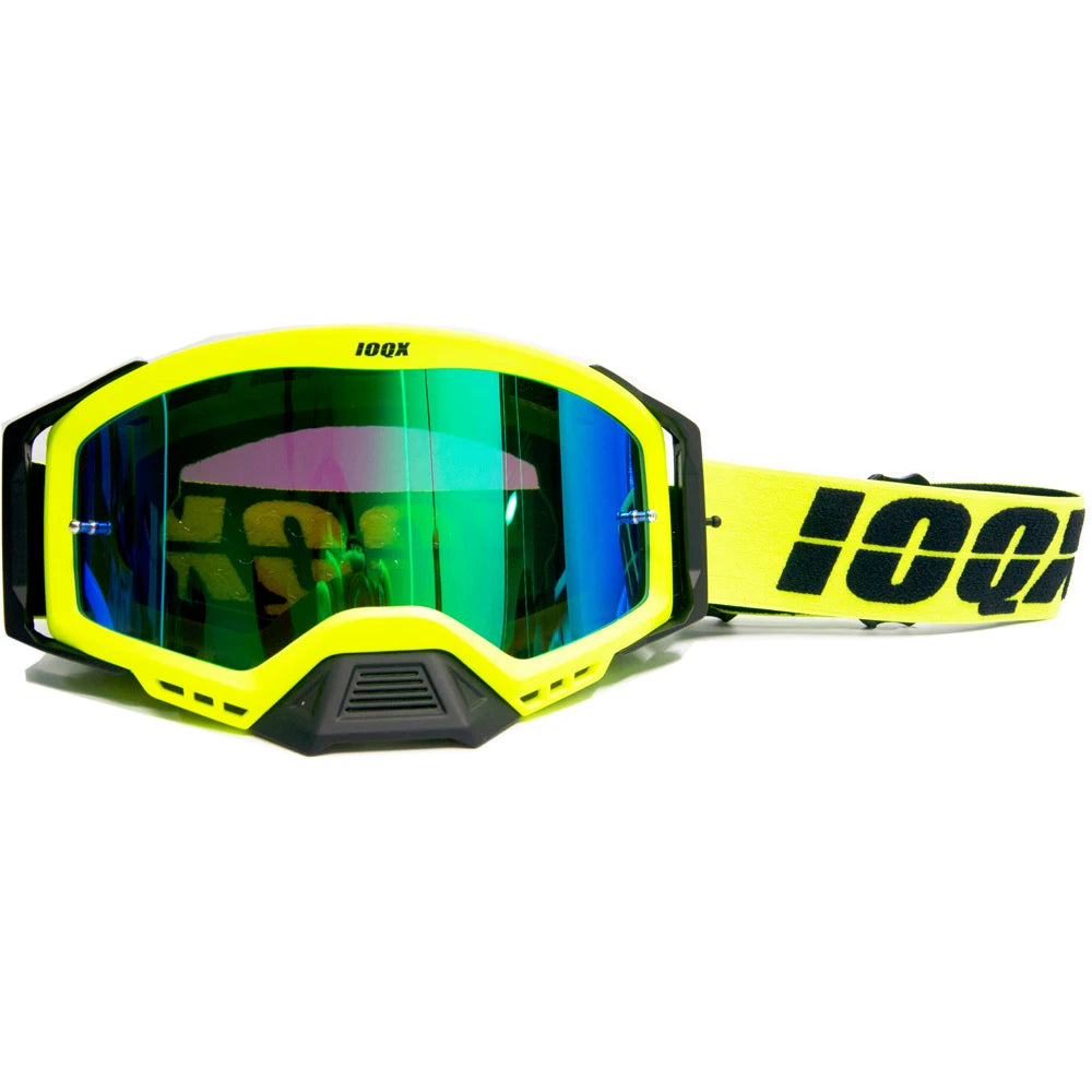 IOQX Motorcycle Goggles - Anti-Fog Safety Eyewear for Motocross & Riding
