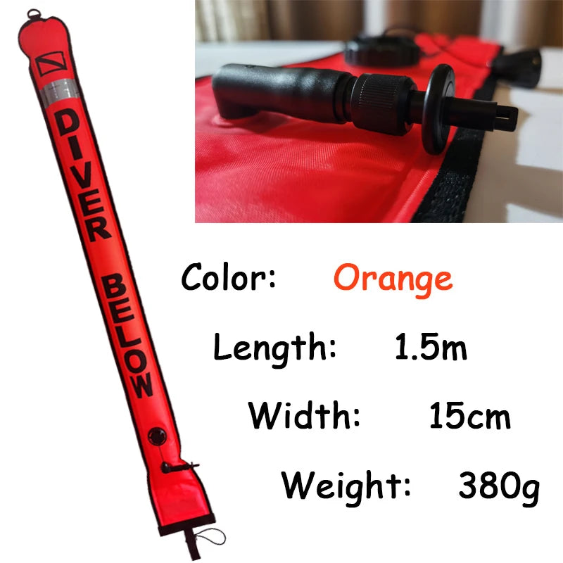 Professional Diving Surface Marker Buoy - Safety Signal Float
