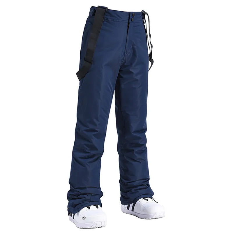 Premium Winter Ski Pants - Windproof Waterproof Suspender Snow Trousers