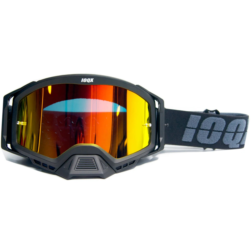 IOQX Motorcycle Goggles - Anti-Fog Safety Eyewear for Motocross & Riding