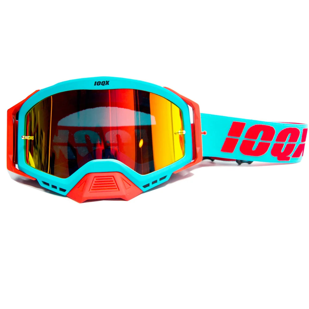 IOQX Motorcycle Goggles - Anti-Fog Safety Eyewear for Motocross & Riding