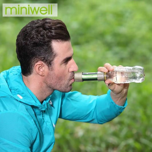 Miniwell L630 Portable Water Filter Straw - Emergency Survival Purification System for Camping & Outdoor Adventures