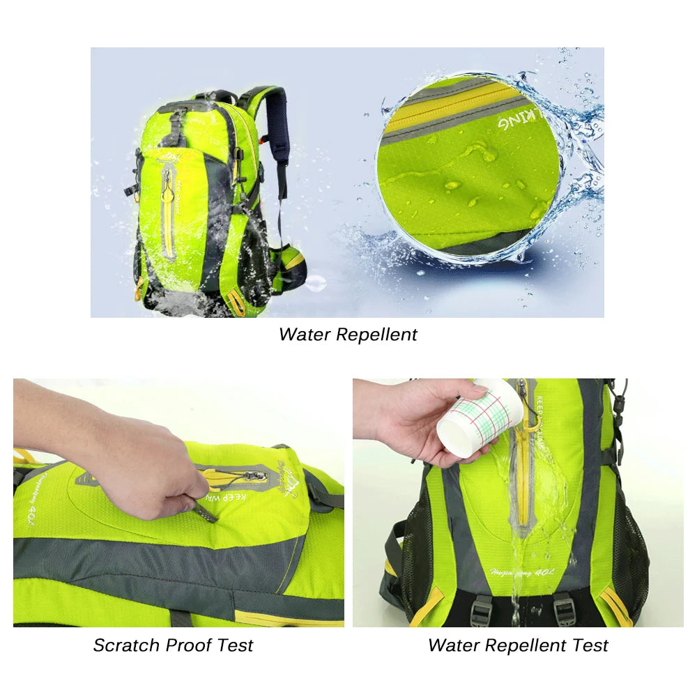 TOMSHOO 40L Outdoor Backpack - Waterproof Hiking Rucksack for Men & Women