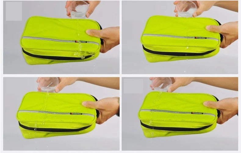 Premium Waterproof Travel Cosmetic Organizer - Large Capacity Toiletry Bag