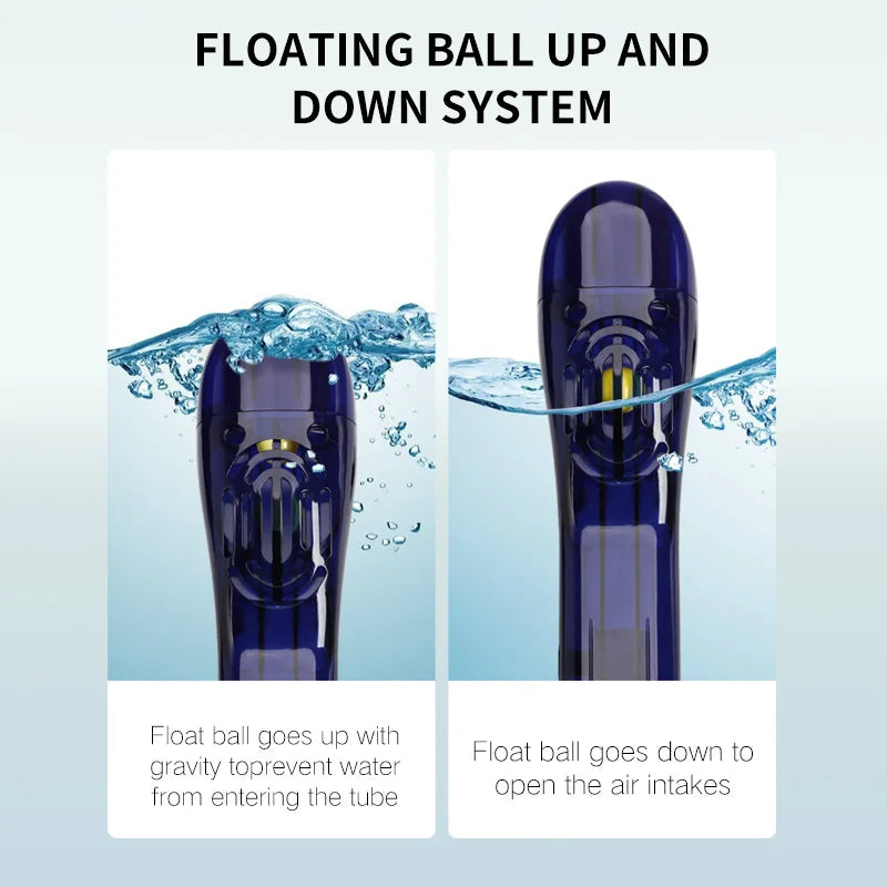 COPOZZ Professional Full Face Snorkel Mask - Anti-Fog Diving Goggles for Adults