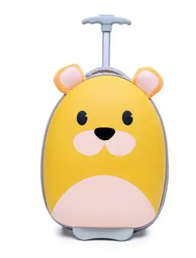 Kids Rolling Suitcase - Cartoon Design Travel Luggage for Children