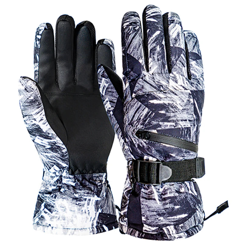 Premium Waterproof Winter Ski & Snowboard Gloves - Touch Screen Compatible