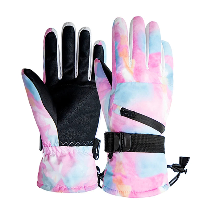 Premium Waterproof Winter Ski & Snowboard Gloves - Touch Screen Compatible