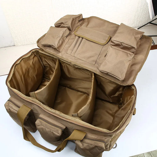 55L Tactical Duffel Backpack - Convertible Travel Gym Bag for Men & Women