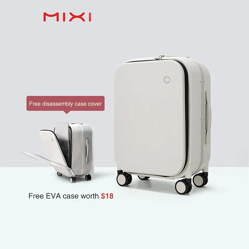 Mixi Aluminum Frame Rolling Suitcase - Premium Carry-On Luggage