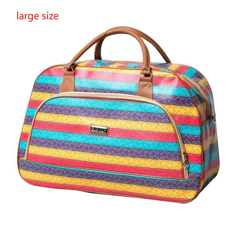 NIYOBO Women's Travel Duffel Bag - Large Capacity Waterproof PU Leather Luggage