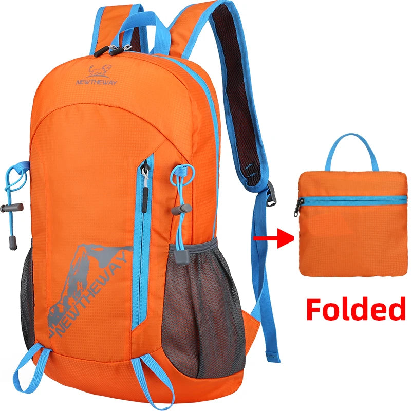 22L Ultralight Foldable Hiking Backpack - Water Repellent Travel Daypack
