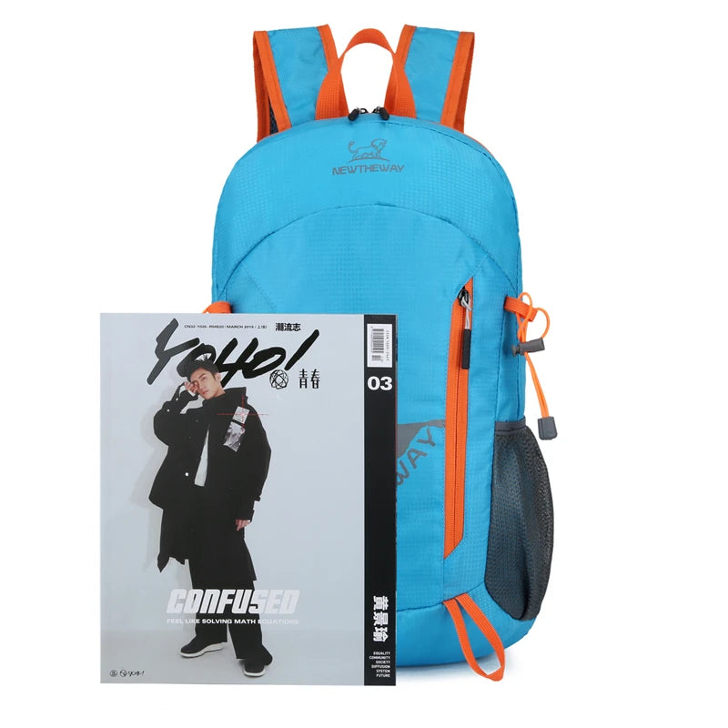 22L Ultralight Foldable Hiking Backpack - Water Repellent Travel Daypack