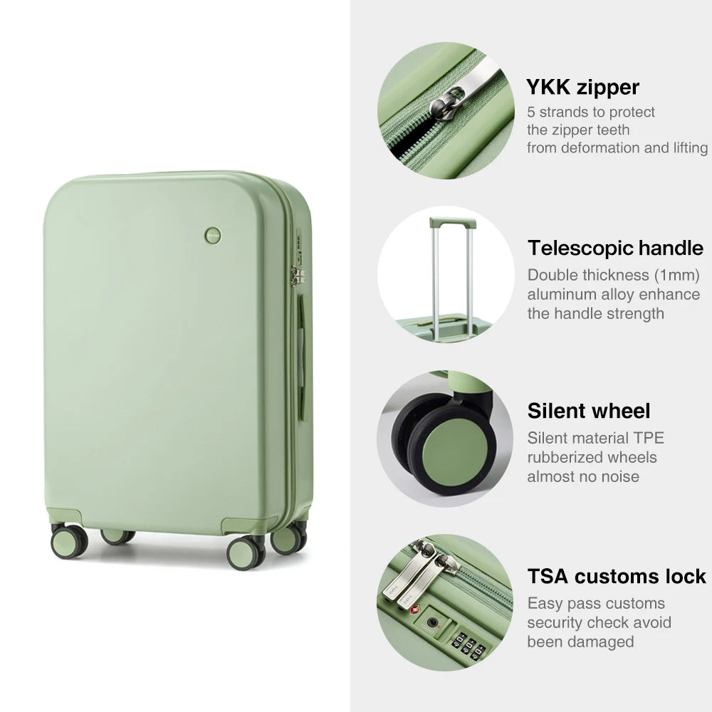 Mixi Hardside Luggage Collection - Premium Travel Suitcase with Spinner Wheels