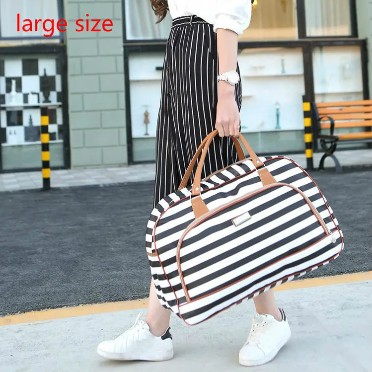 NIYOBO Women's Travel Duffel Bag - Large Capacity Waterproof PU Leather Luggage