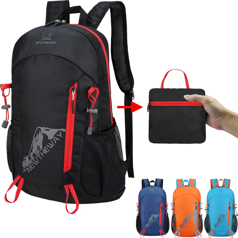 22L Ultralight Foldable Hiking Backpack - Water Repellent Travel Daypack