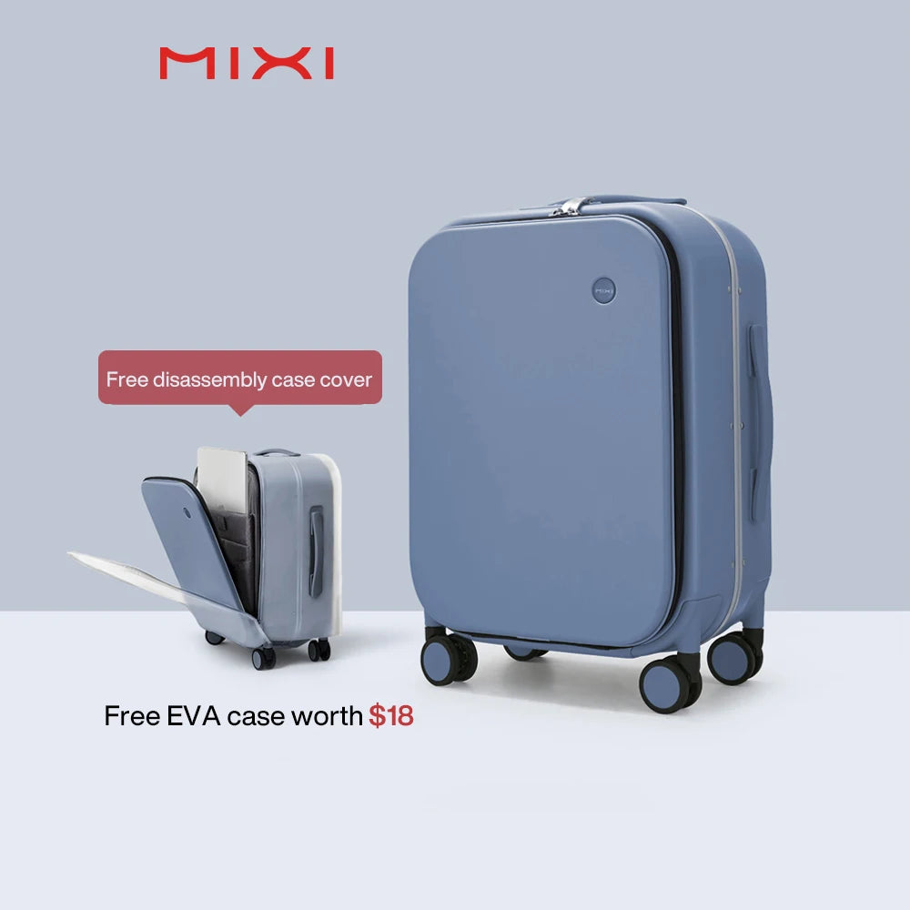 Mixi Aluminum Frame Rolling Suitcase - Premium Carry-On Luggage