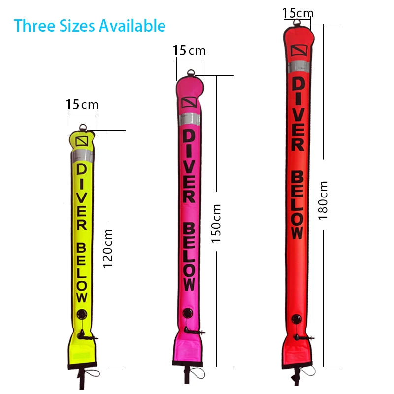 Professional Diving Surface Marker Buoy - Safety Signal Float