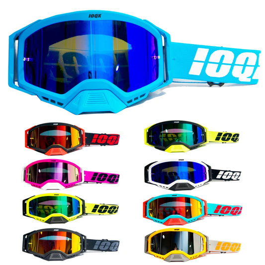 IOQX Motorcycle Goggles - Anti-Fog Safety Eyewear for Motocross & Riding