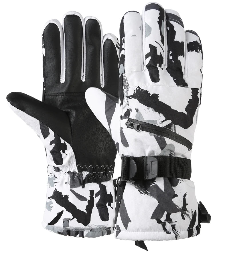 Premium Waterproof Winter Ski & Snowboard Gloves - Touch Screen Compatible