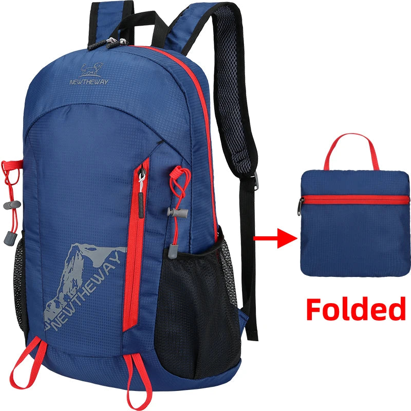 22L Ultralight Foldable Hiking Backpack - Water Repellent Travel Daypack