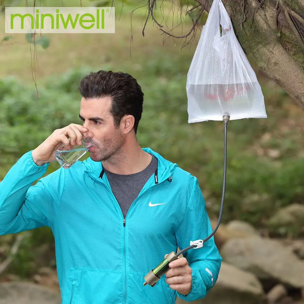 Miniwell L630 Portable Water Filter Straw - Emergency Survival Purification System for Camping & Outdoor Adventures