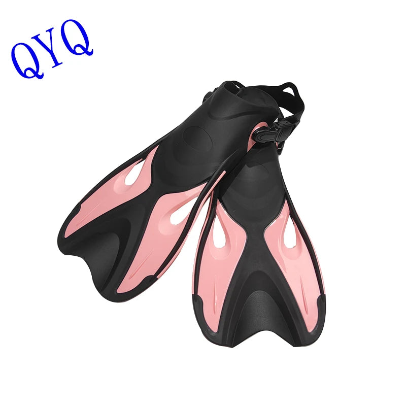 Adult Adjustable Diving Fins - Open Heel Snorkeling Flippers